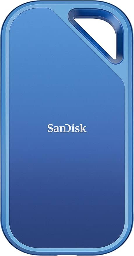 SSD Portátil SanDisk Creator Series PRO 1TB, Leitura 2.000 MB/s - SDSSDE81C-1T00-G25 Azul