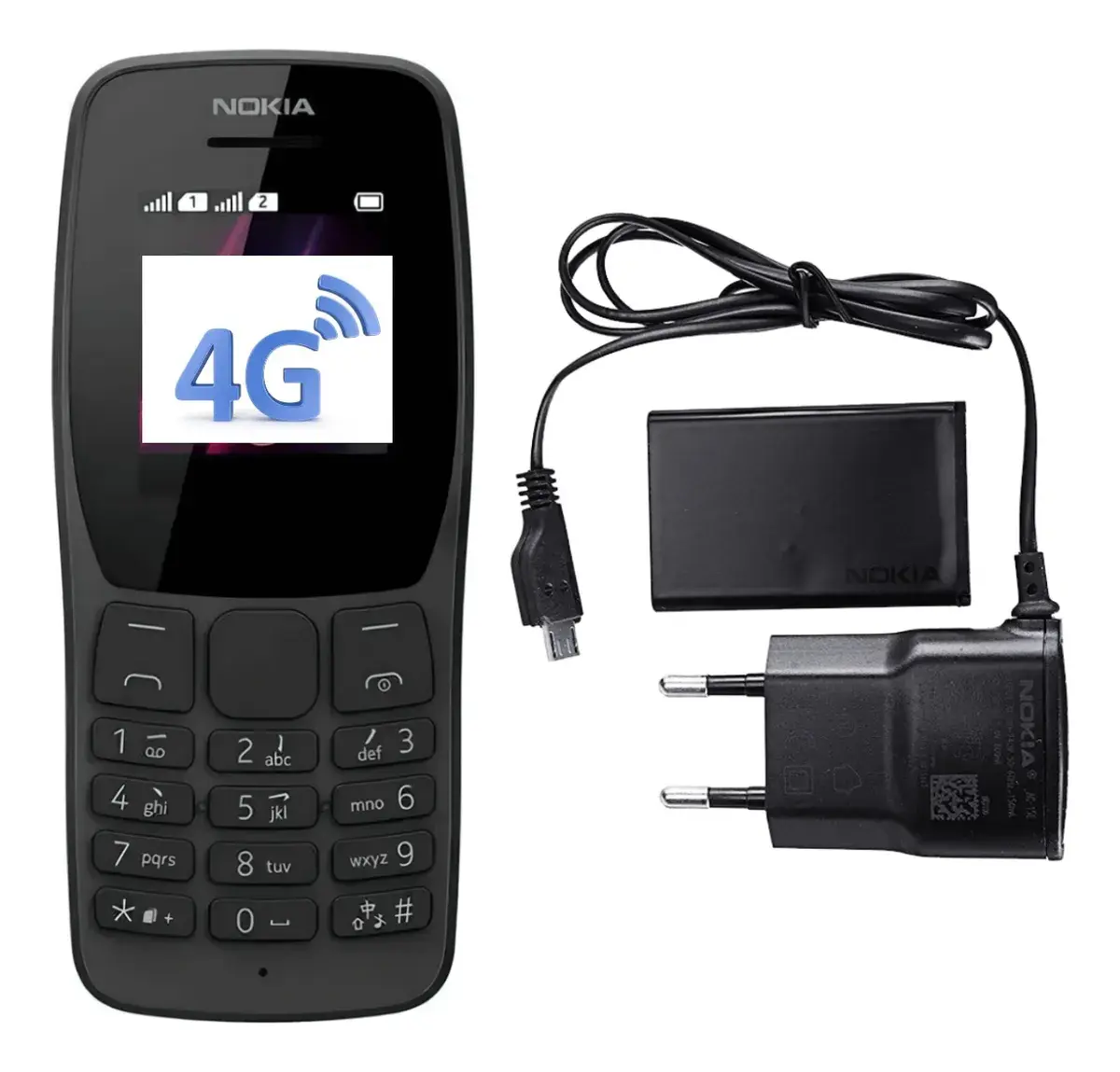 Celular Para Idosos Nokia 106 4G Dual Preto