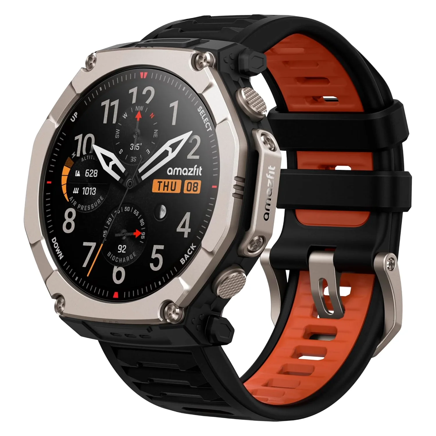 Smartwatch Amazfit T-Rex Ultra 2 A2550 44mm - Preto