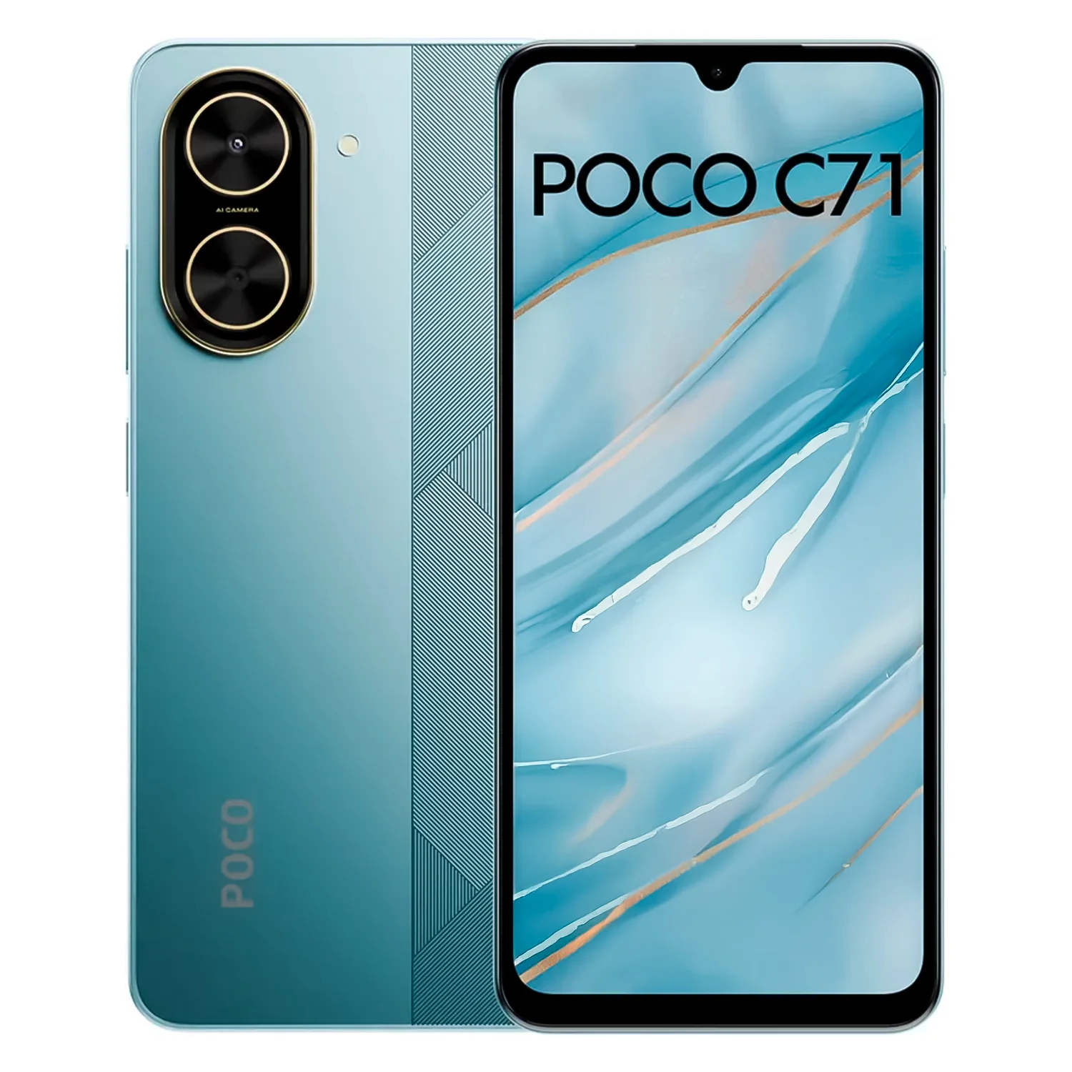 Smartphone Xiaomi Poco C71 64GB 3GB RAM Dual SIM Tela 6.88" - Azul