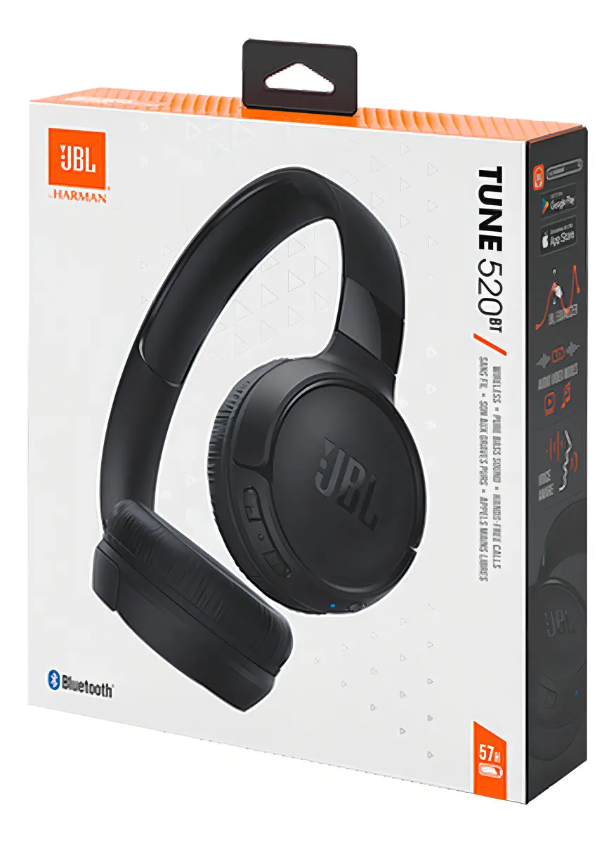 Fone De Ouvido Headphone Bluetooth JBL Tune 520bt Preto