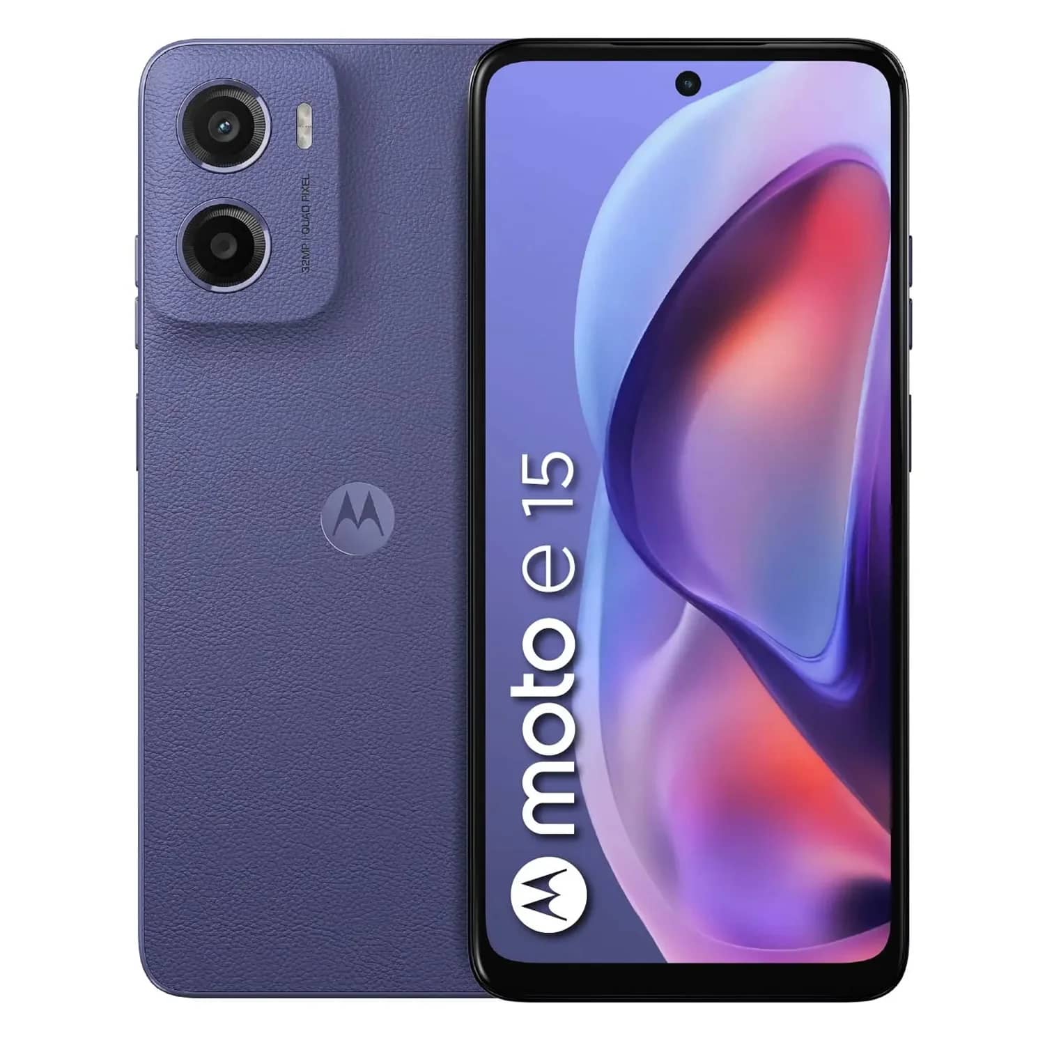 Smartphone Motorola Moto E15 64GB 2GB RAM XT-2523-8 Dual SIM Tela 6.67" - Roxo