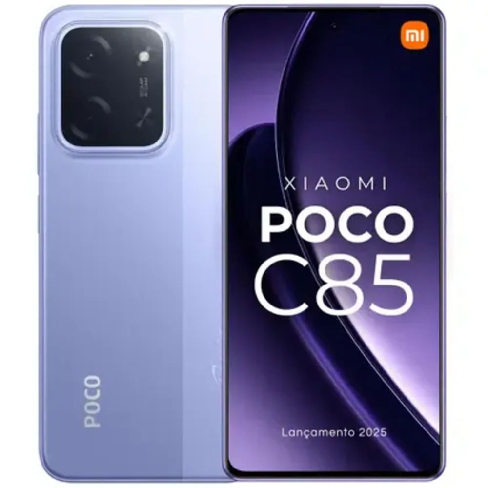 Smartphone Xiaomi Poco C85 256GB 8GB RAM Dual SIM Tela 6.9" - Roxo