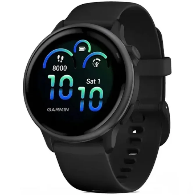Smartwatch Garmin Vivoactive 6 42MM 010-02985-00 com GPS/Wi-Fi - Slate Black ( Preto )