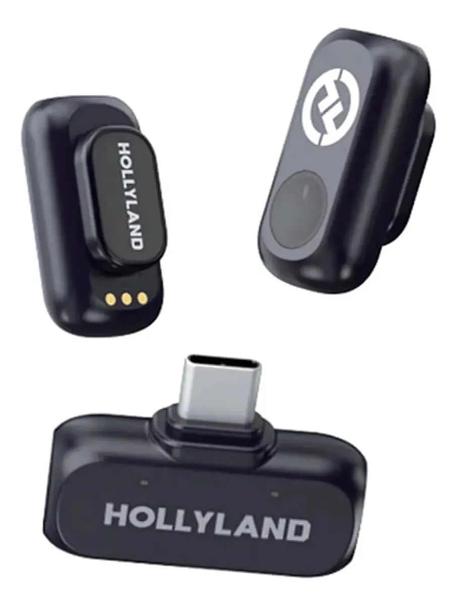 Microfone Lapela Hollyland Lark A1 Mini Duo USB-C