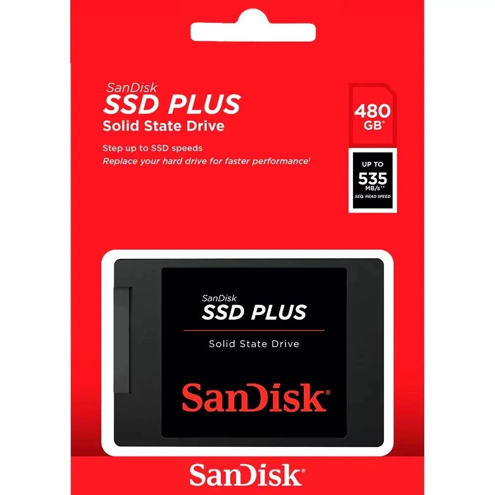 SSD 480GB SanDisk Plus SDSSDA-480G-G26