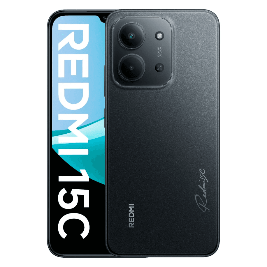 Smartphone Xiaomi Redmi 15C 256GB 8GB RAM Dual SIM Tela 6.9" - Preto
